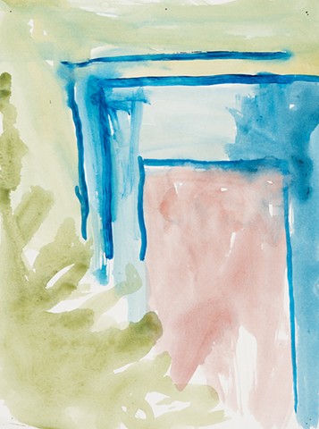  Apartment Study 2000 acrylic on paper 14in x 10.5in