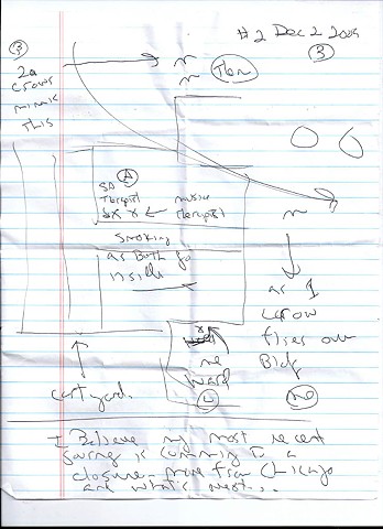 Bird map 2009 pen on paper 11.5in x 8in