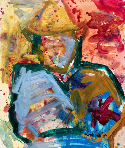 Avedon (maga followers ) 2022 oil on canvas 36in x 30in