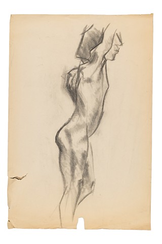 Figure 1985 charcoal on paper 36in x 24in