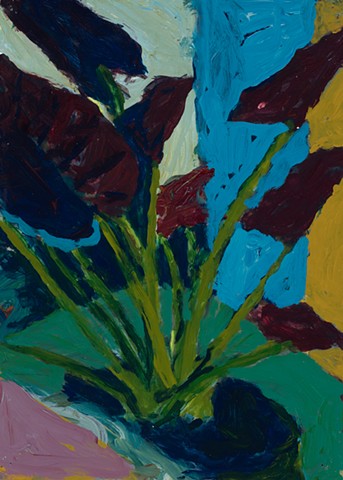 Apartment Study 2000 acrylic on paper 12in x 8.75in