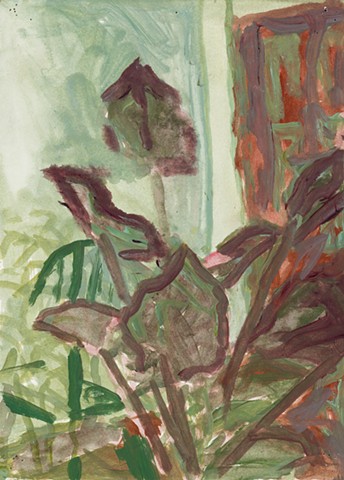 Apartment Study 2000 acrylic on paper 12in x 8.75in