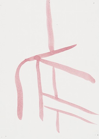 Apartment Study 2000 acrylic on paper 12in x 8.75in