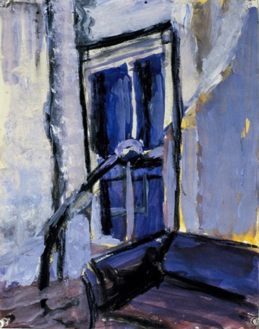 St Paul st. 1994 acrylic on paper 14in x 12in approx