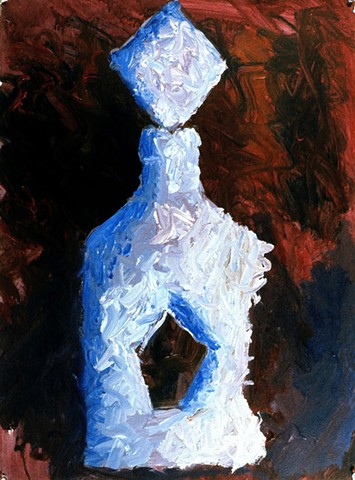 Harlequin 1995 acrylic on paper  30in x 22in approx