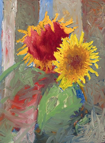 Sunflowers 2001 oil on canvas 24in x 18in