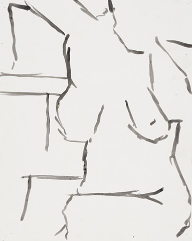 Figure Creative Alliance Baltimore 2002 ink on paper 17in x 13.5in