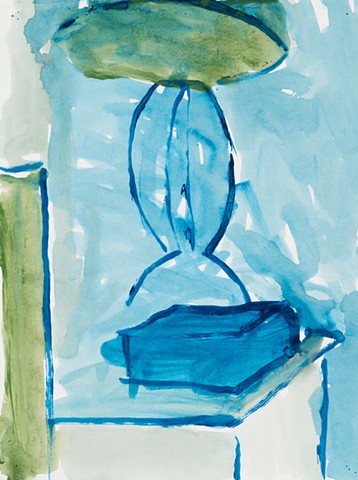 Apartment Study 2000 acrylic on paper 14in x 10.5in