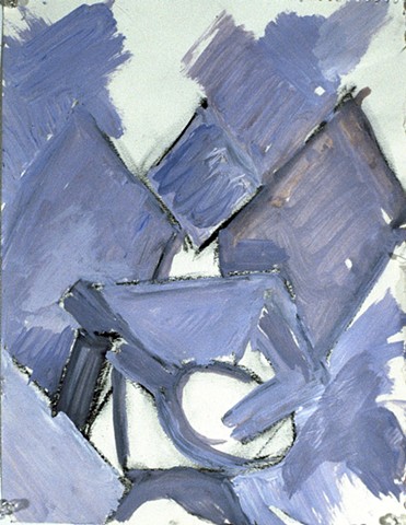 Angel 2024 acrylic on paper 14in x 12 in approx