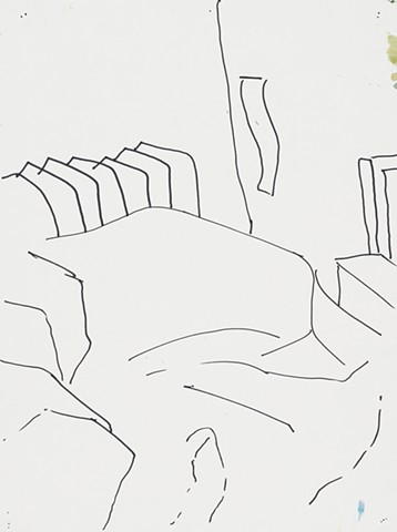 Apartment Study 2000 sharpie on paper 14in x 10.5in