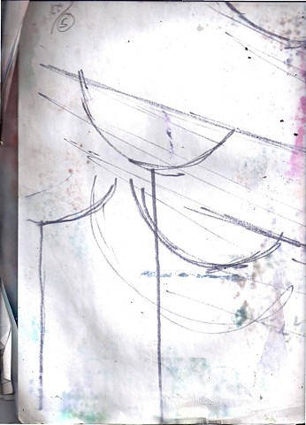 Discharge documents 2011 graphite, ink  on paper 8.5 x 11