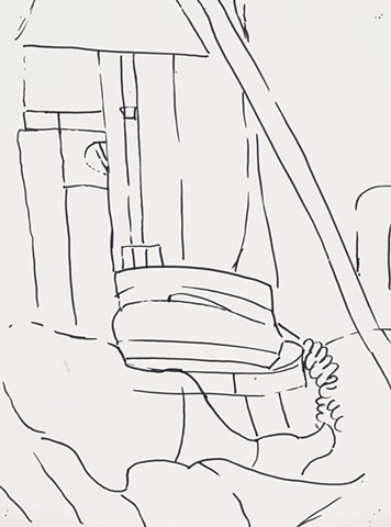  Apartment Study 2000 sharpie on paper 14in x 10.5