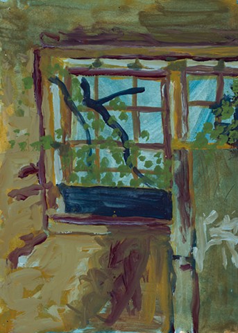 Apartment Study 2000 acrylic on paper 12in x 8.75in