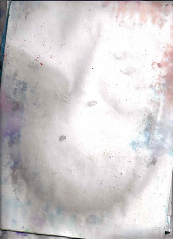 Discharge documents 2011 dirt, ink on paper 8.5 x 11