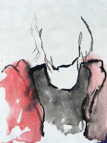 Jodi RC Bottle Cap Bldg Baltimore 2005 ink on paper 14in x 10.5in