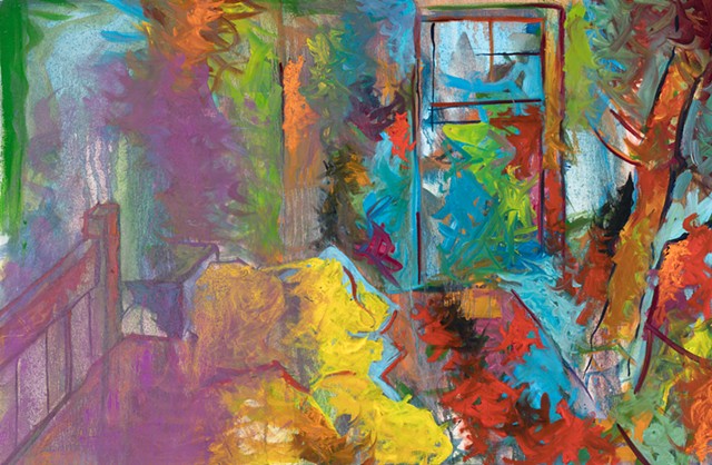 bedroom 2000 oil on canvas 36in x 54in