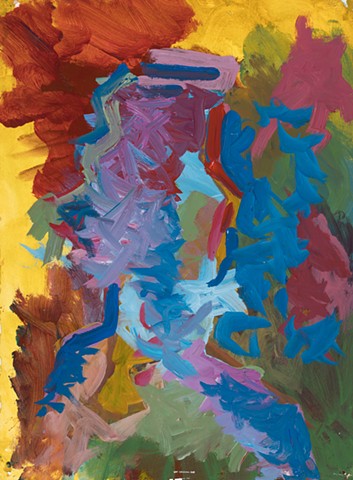 Medical Student 1997 acrylic on stonehenge 30in x 22in