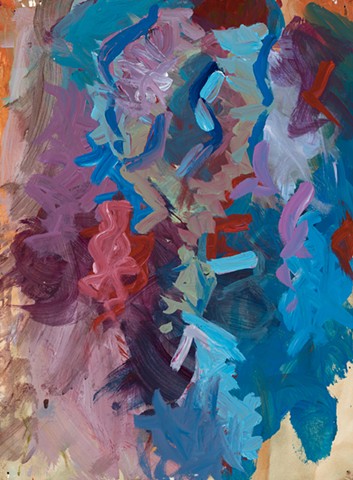 Medical Student 1997 acrylic on stonehenge 30in x 22in