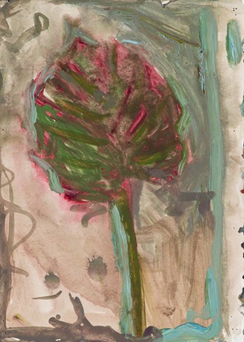 Apartment Study 2000 acrylic on paper 12in x 8.75in