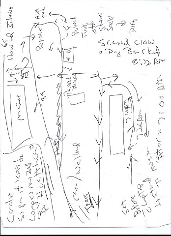 Bird map 2009 pen on paper 11.5in x 8in