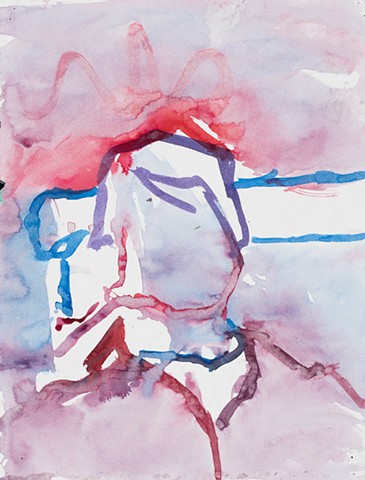 Monica RC Bottle Cap Bldg Baltimore 2005 ink on paper 14in x 10.5in