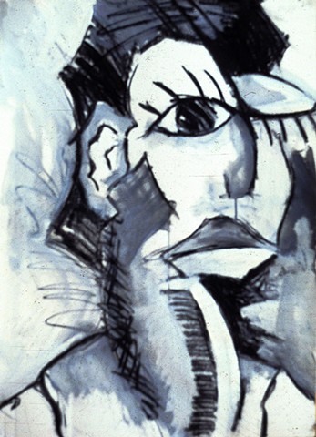 Jonathan 1989 acrylic on paper 30in x 22in