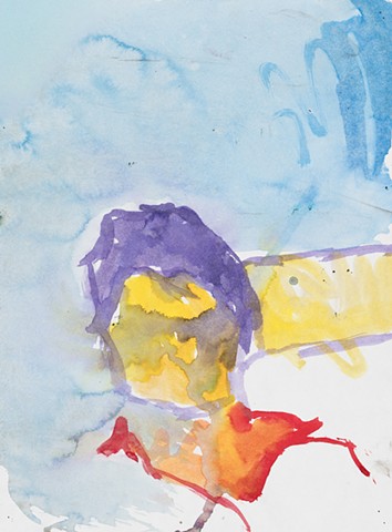 Monica RC Bottle Cap Bldg Baltimore 2005 ink on paper 14in x 10.5in