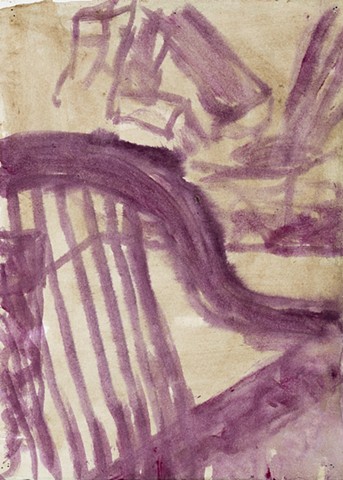 Apartment Study 2000 acrylic on paper 12in x 8.75in