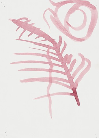 Apartment Study 2000 acrylic on paper 12in x 8.75in