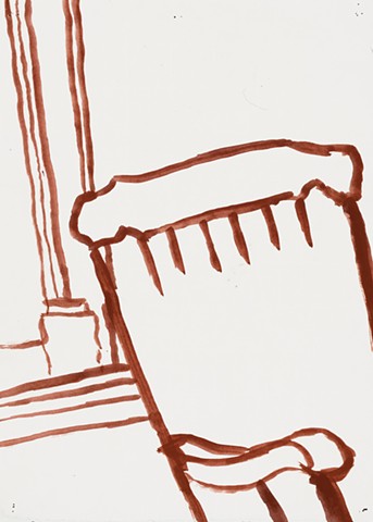  Apartment Study 2000 acrylic on paper 12in x 8.75in