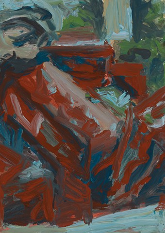  Apartment Study 2000 acrylic on paper 12in x 8.75in