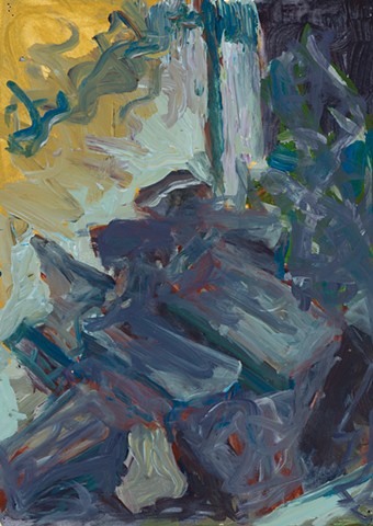  Apartment Study 2000 acrylic on paper 12in x 8.75in