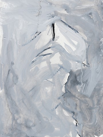 Variations 2002 charcoal acrylic on paper 14in x 10.5in