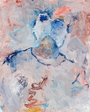 self portrait 2005 encaustic, oil on board 30in x 24in