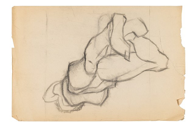 Figure 1985 charcoal on paper 24in x 36in