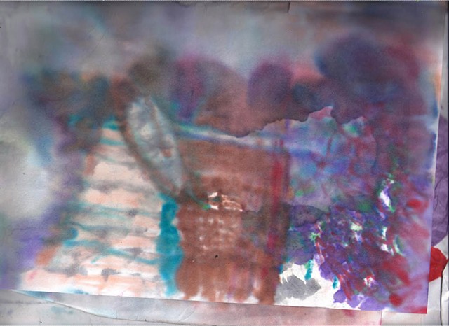 Discharge documents( psych ward courtyard Vero Beach) 2011 ink on paper 8.5 x 11