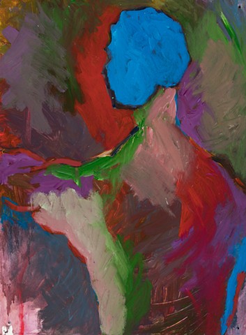 Steven  1998 acrylic on stonehenge 30in x 22in