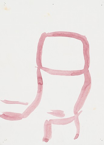 Apartment Study 2000 acrylic on paper 12in x 8.75in