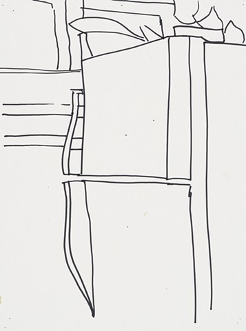  Apartment Study 2000 sharpie on paper 14in x 10.5in