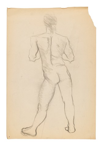 Figure 1985 charcoal on paper 36in x 24in