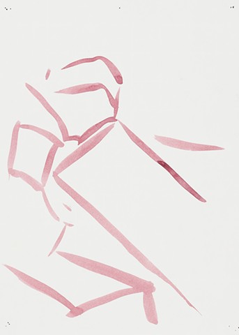 Apartment Study 2000 acrylic on paper 12in x 8.75in