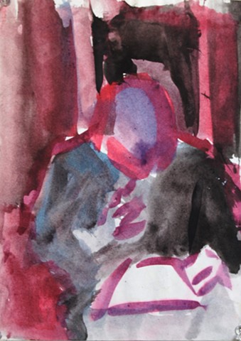 Matthew 1988 ink on paper 14in x 12 in approx