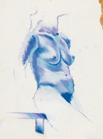 Figure 1984 pastel on paper 24in x 18in