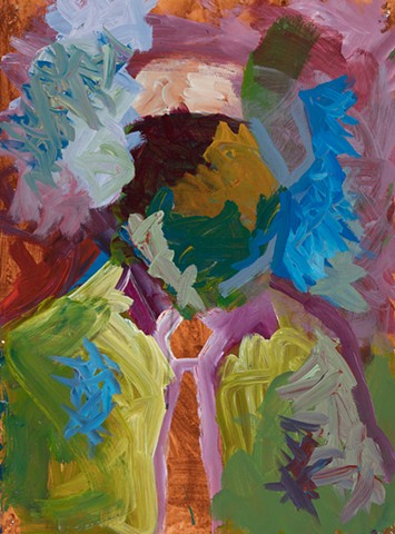 Hospital Bureaucrat 1997 acrylic on stonehenge 30in x 22in