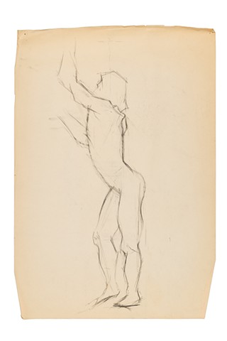 Figure 1985 charcoal on paper 36in x 24in