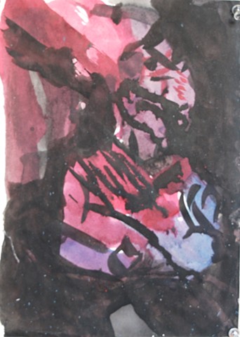 Matthew 1988 ink on paper  14in x 12 in approx