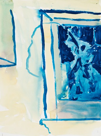  Apartment Study 2000 acrylic on paper 14in x 10.5in