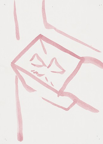  Apartment Study 2000 acrylic on paper 12in x 8.75in