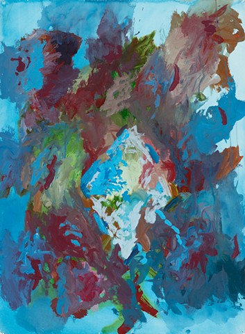 Jonathan 1998 acrylic on StoneHenge 30in x 22in