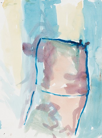 Apartment Study 2000 acrylic on paper 14in x 10.5in